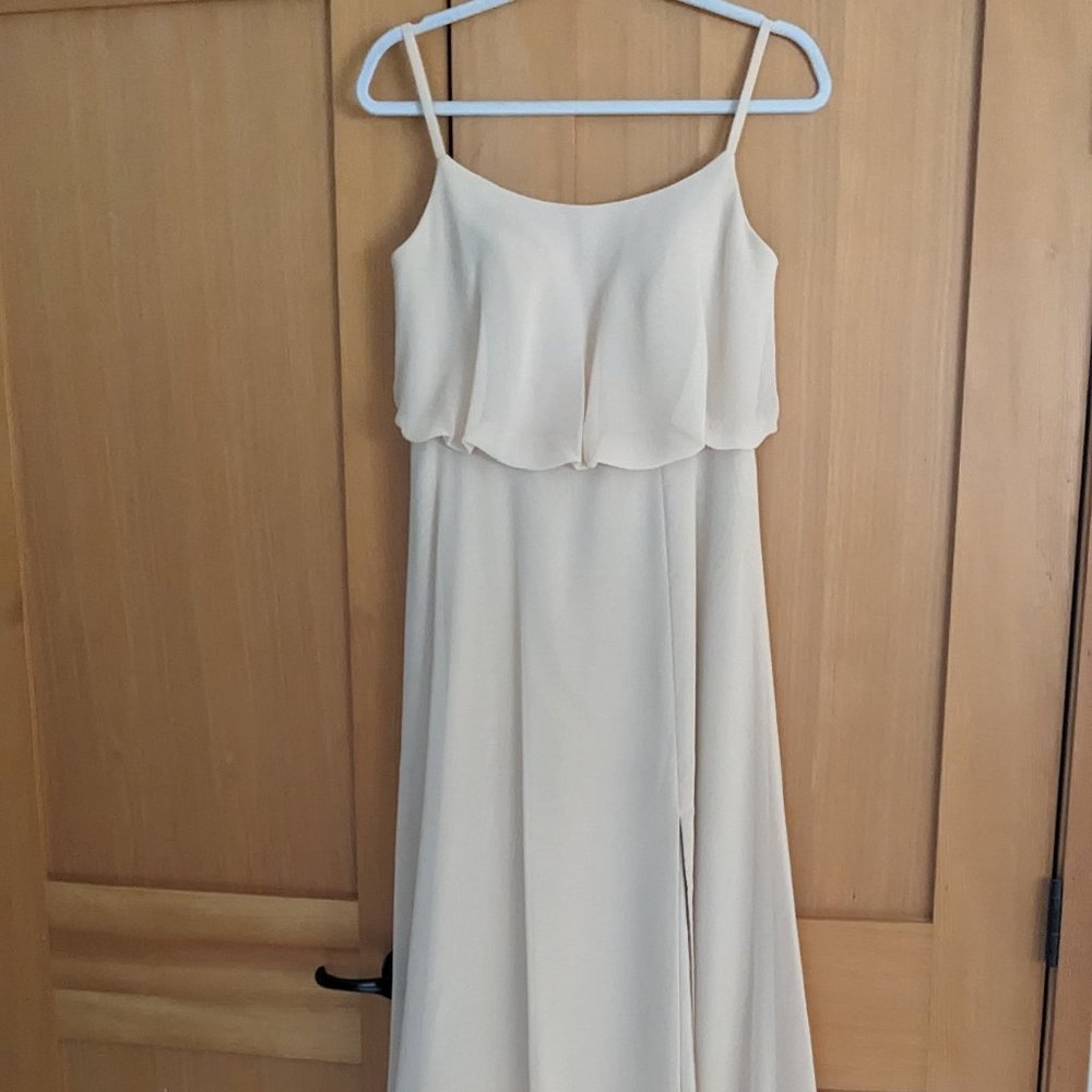 Azazie Lupe Champagne Bridesmaid's Dress